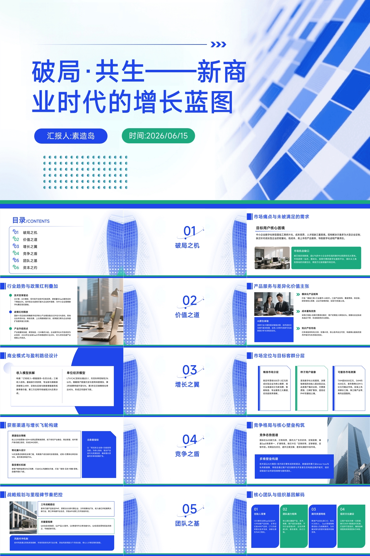 破局·共生——新商业时代的增长蓝图 | 中小企业数字化SaaS平台融资计划书